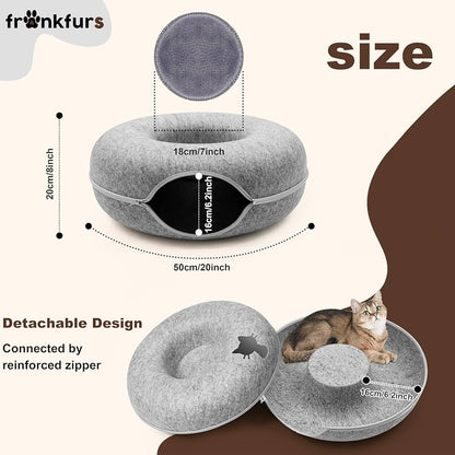 Donut Cat Cave Bed