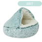 ECO Pet/Cat Fleece Hooded Calming Sleeping Bed