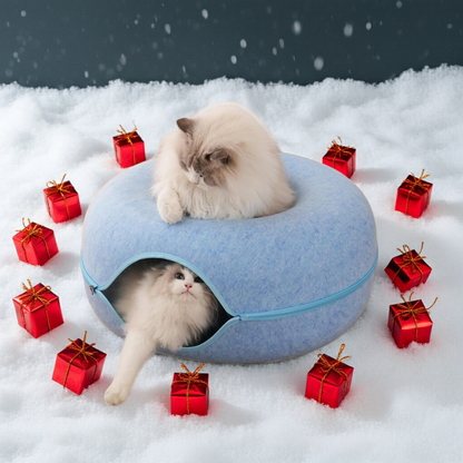 Donut Cat Cave Bed