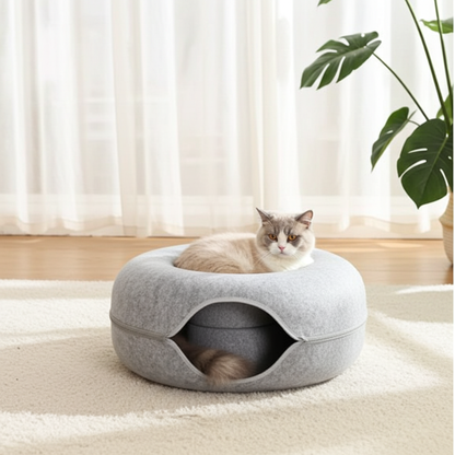 Donut Cat Cave Bed