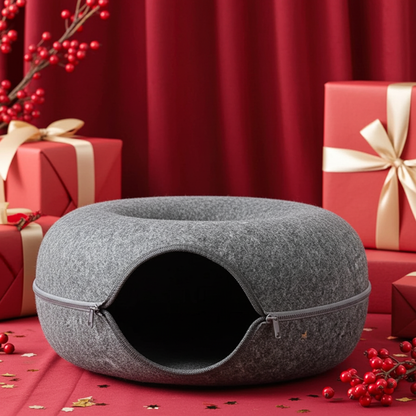 Donut Cat Cave Bed