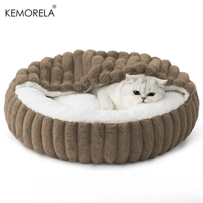 Fluffy Cat Nest with Cover