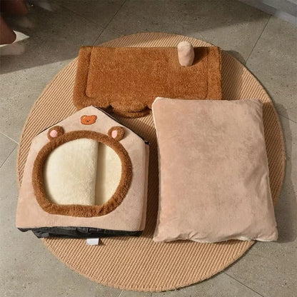 Cozy Cat Gingerbread House