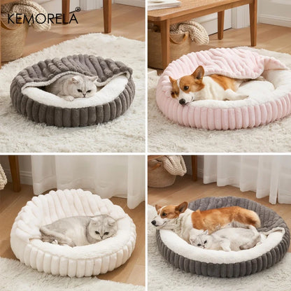 Fluffy Cat Nest with Cover