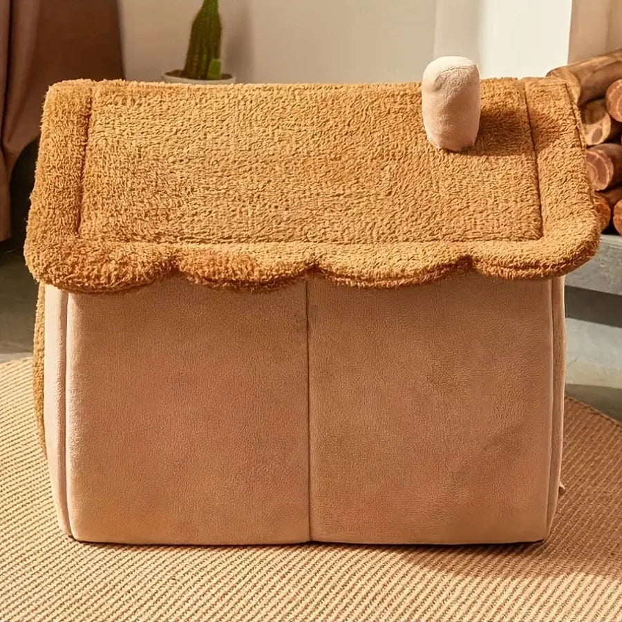 Cozy Cat Gingerbread House